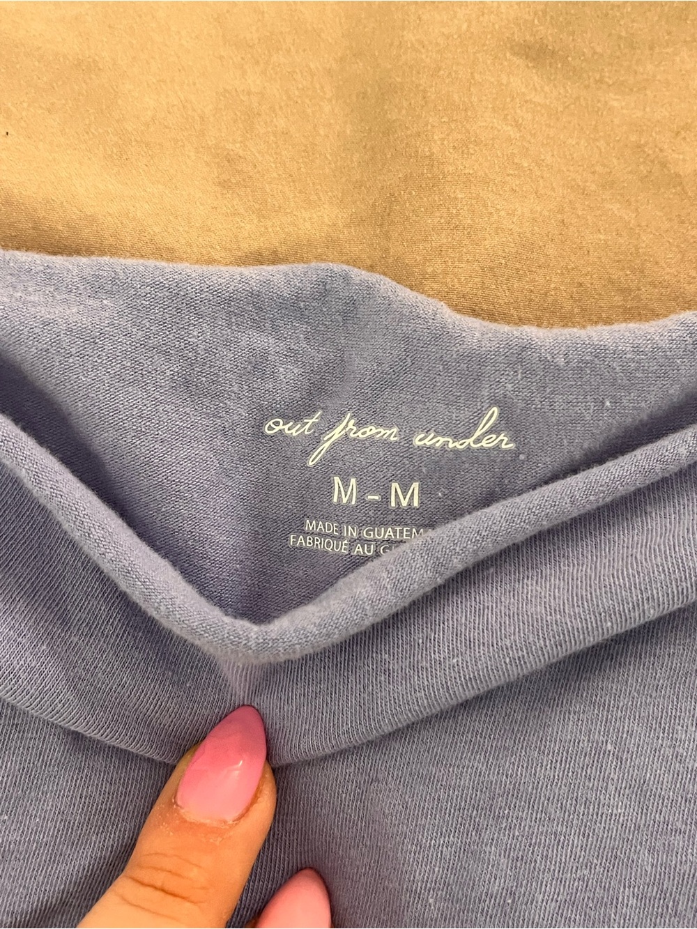 Urban Outfitters Lilac Off-Shoulder Crop Top - Picture 3 of 3